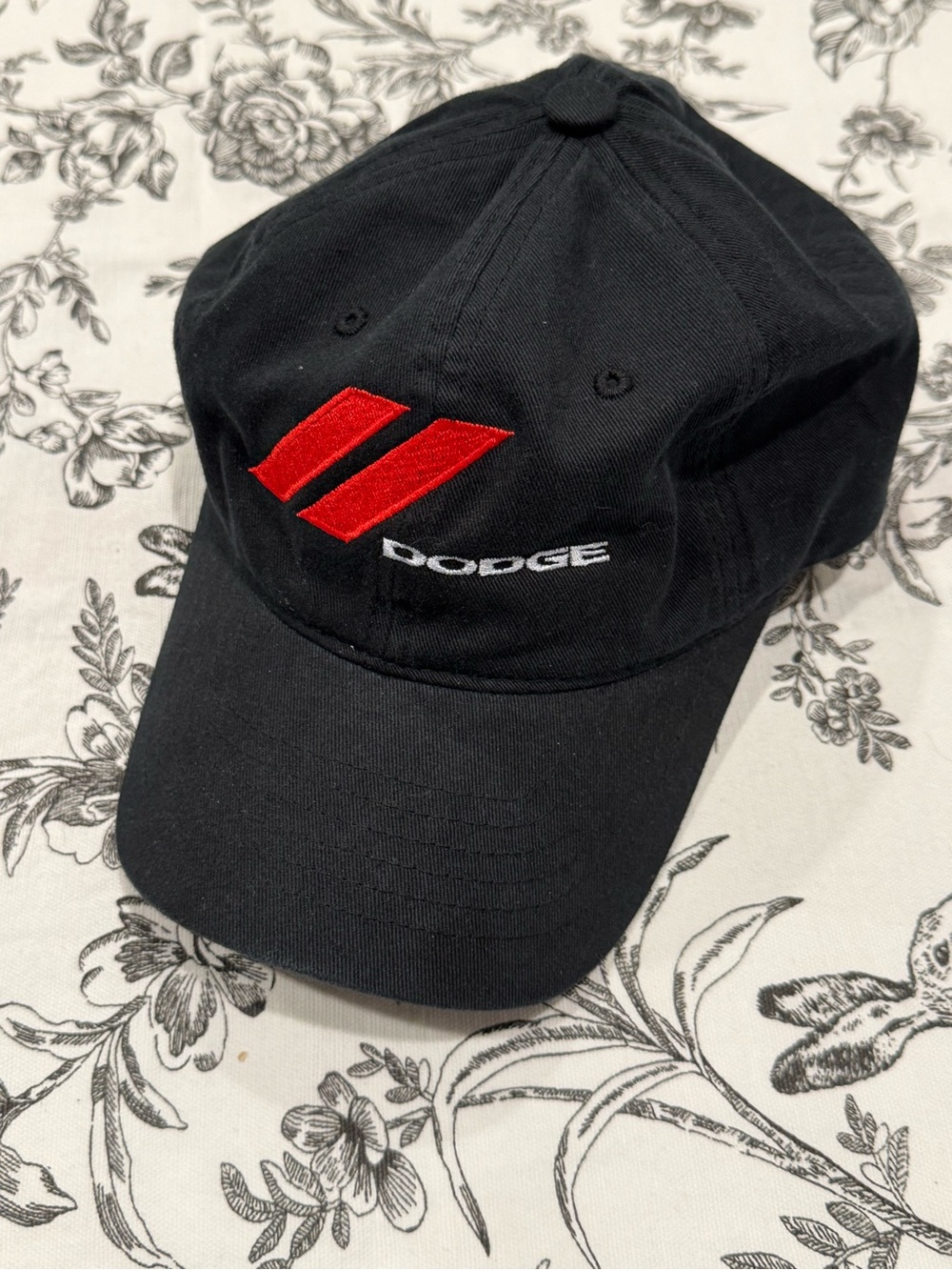 Zephyr Black and Red Dodge Baseball Cap